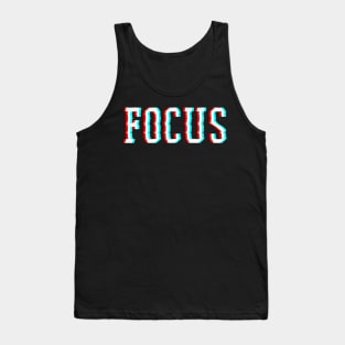 Focus Optical Illusion Trippy Motivational Tank Top